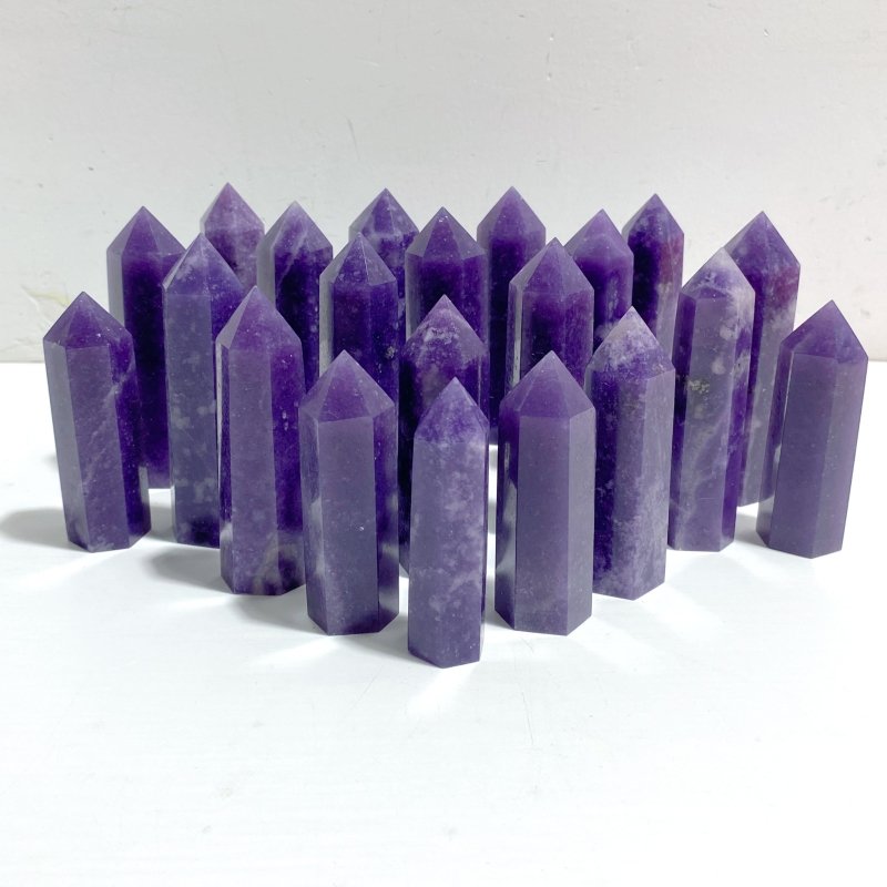 Deep Purple Lepidolite Points Wholesale - Wholesale Crystals