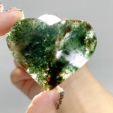 High Quality Green Mica Mixed Garnet Heart Wholesale