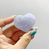Druzy Blue Chalcedony Heart Wholesale - Wholesale Crystals
