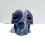 Druzy Geode Amethyst Mixed Agate Large Skull Carving - Wholesale Crystals