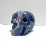 Druzy Geode Amethyst Mixed Agate Large Skull Carving - Wholesale Crystals
