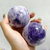 27 Pieces Purple Stripe Jasper Spheres