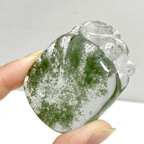 Unique Green Garden Quartz Chinese Dragon Carving For Making Jewelry DIY Pendant