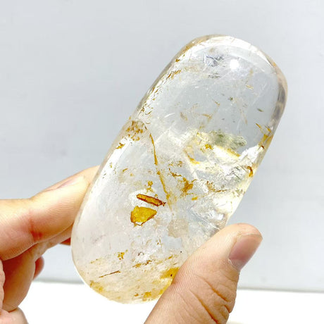 Large Clear Quartz Palm Stone Wholesale