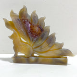 2 Pieces Geode Agate Druzy Nine-tailed Fox Carving #16