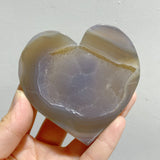 24 Pieces Geode Druzy Agate Heart