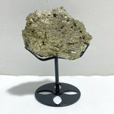 Natural Pyrite Mineral Specimen With Stand #A3