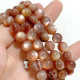 15 Pieces 9mm Pink Mica Bracelets