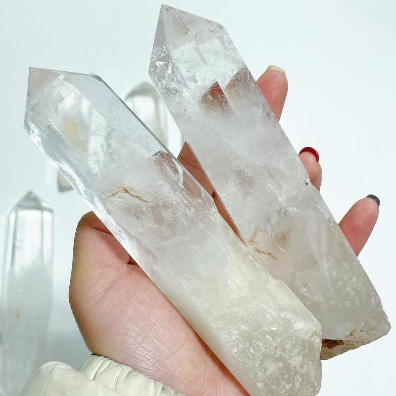 Fat Clear Quartz Large Points Raw Bottom Wholesale - Wholesale Crystals