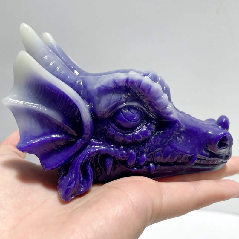 Fluorescent Resin Dragon Head Crystal Stand Wholesale - Wholesale Crystals