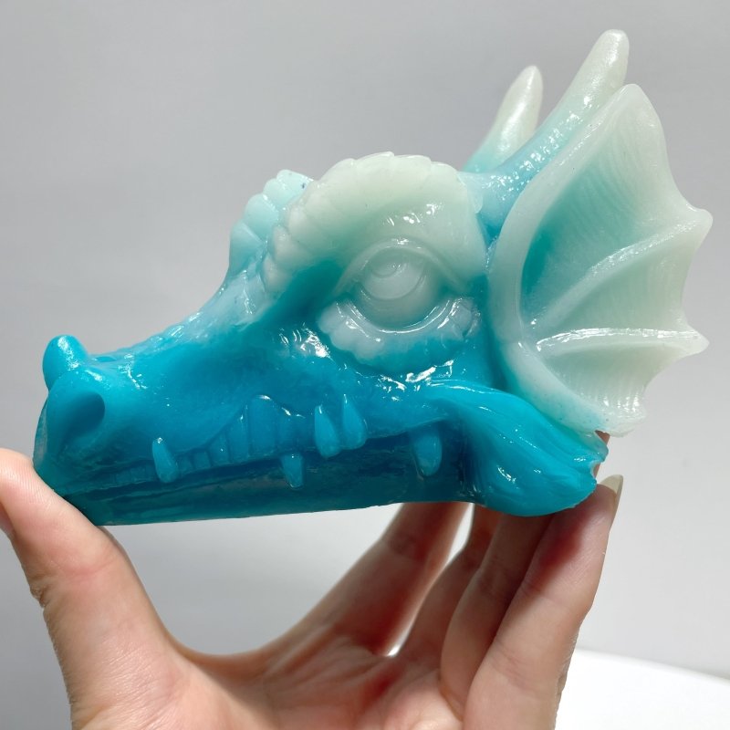 Fluorescent Resin Dragon Head Crystal Stand Wholesale - Wholesale Crystals