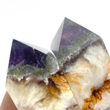 Fluorite Mixed Pyrite Four - sided Point Wholesale - Wholesale Crystals