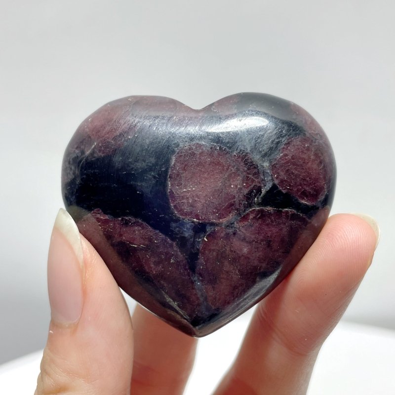 Garnet Mixed Astrophyllite Heart Wholesale - Wholesale Crystals