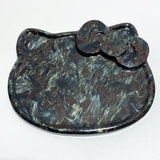 Garnet Mixed Astrophyllite Hello Kitty Stand Base Home Decor Wholesale - Wholesale Crystals