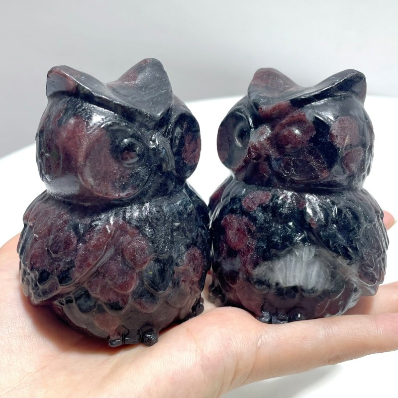 Garnet Owl Carving Wholesale - Wholesale Crystals