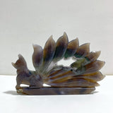 Geode Agate Druzy Nine - tailed Fox Carving 10 - Wholesale Crystals