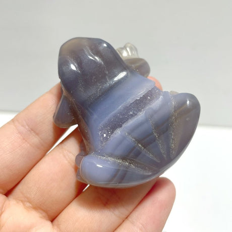 Geode Druzy Agate Frog Carving Wholesale - Wholesale Crystals