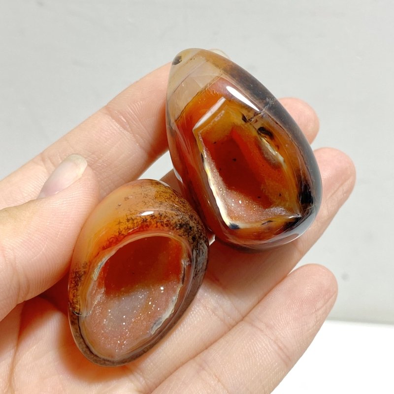 Geode Druzy Black Stripe Carnelian Wholesale -Wholesale Crystals