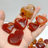 Geode Druzy Carnelian Heart Wholesale - Wholesale Crystals