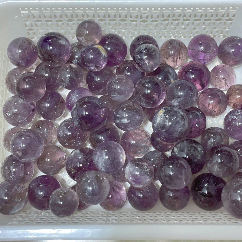 God's Fingerprint Amethyst Light Purple Spheres Wholesale - Wholesale Crystals