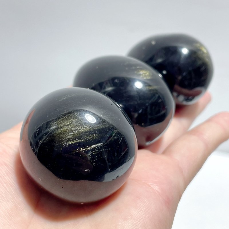 Gold Sheen Obsidian Egg Wholesale - Wholesale Crystals