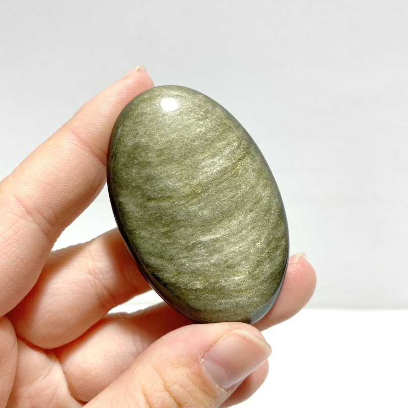 Gold Sheen Obsidian Palm Stone Wholesale - Wholesale Crystals