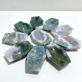 Green Moss Agate Shallow Bowl Coffin Wholesale -Wholesale Crystals