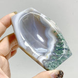 Green Moss Agate Shallow Bowl Coffin Wholesale -Wholesale Crystals