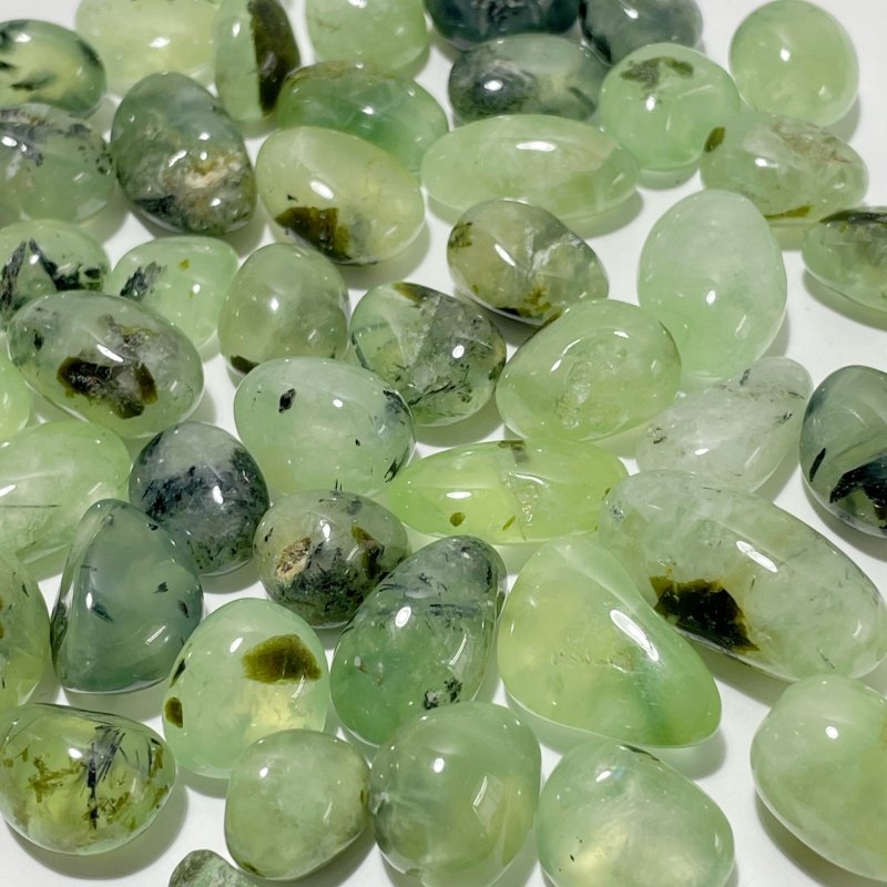 Green Prehnite Gravel Chips Wholesale - Wholesale Crystals