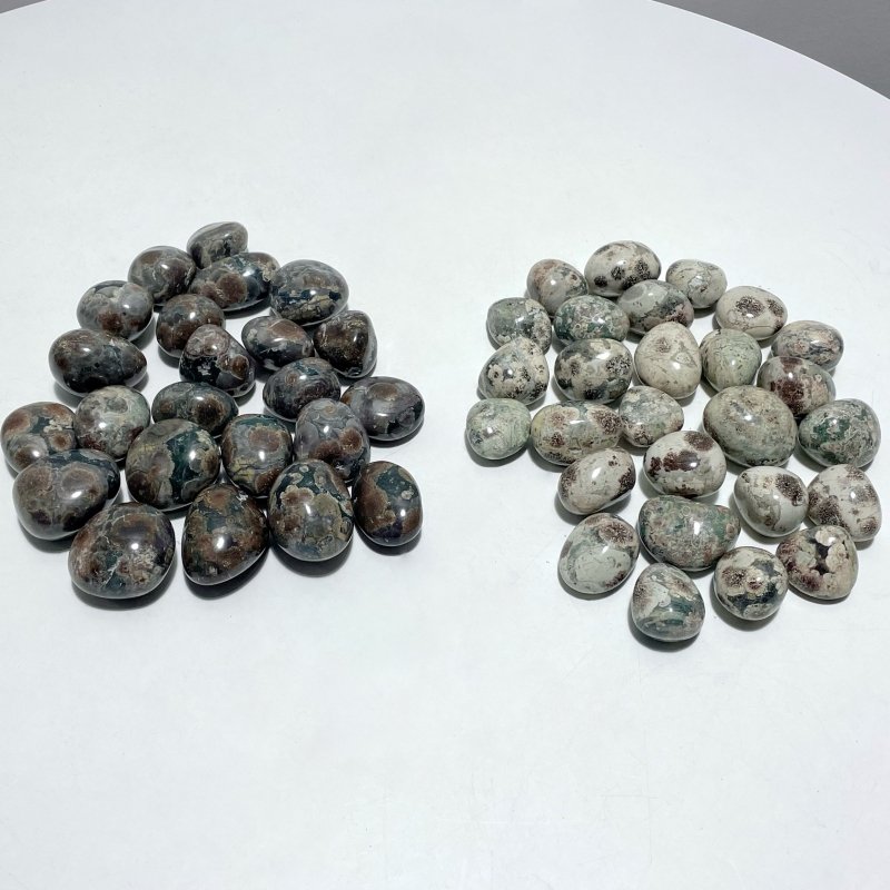 Green Sakura Flower Stone Tumbled Wholesale - Wholesale Crystals