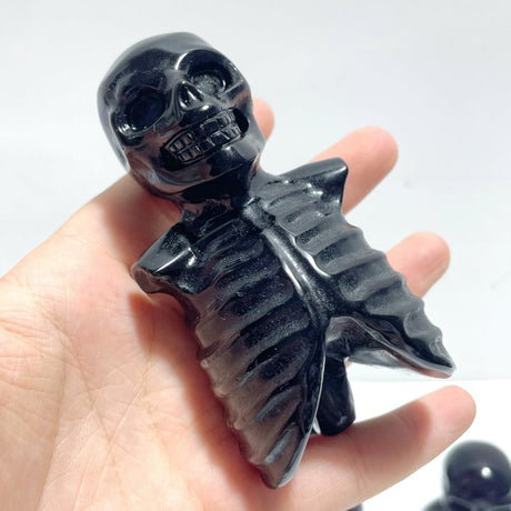 Halloween Obsidian Skull Carving Wholesale - Wholesale Crystals