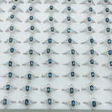 Heat Treatment Blue Topaz Rings Wholesale -Wholesale Crystals