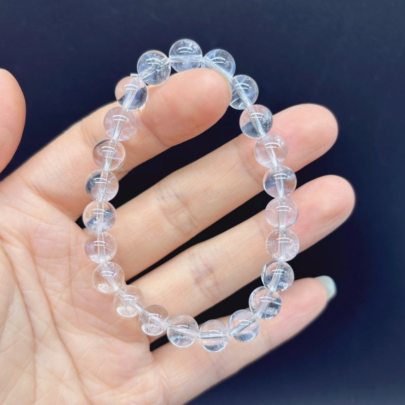 High Grade Blue Angle Feather Quartz Crystal Bracelet(HGUB14) - Wholesale Crystals