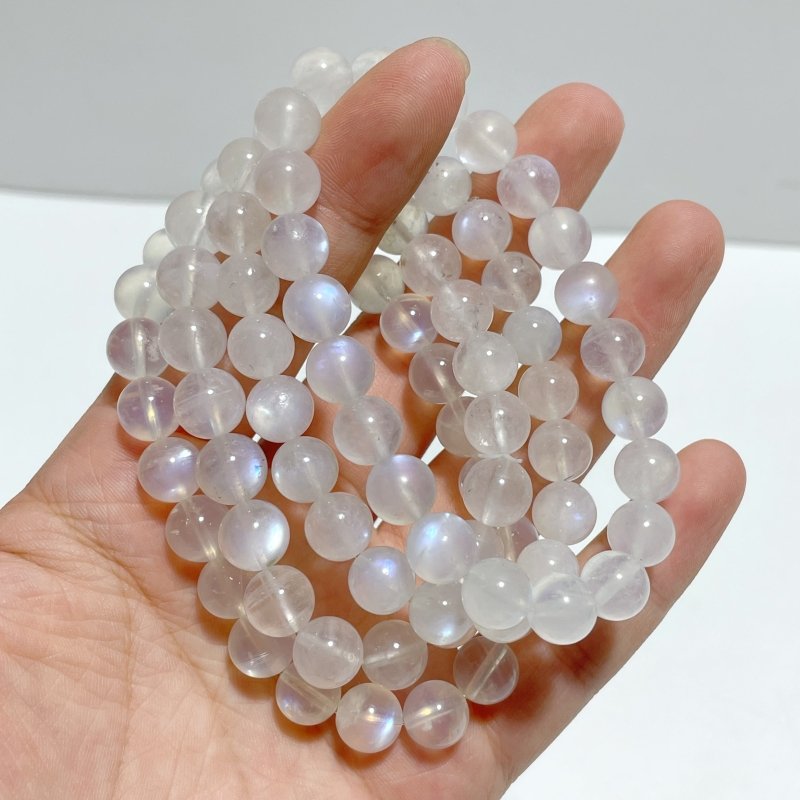 High Grade Sri Lanka Clear Moonstone Crystal Bracelet (HGUB03) - Wholesale Crystals