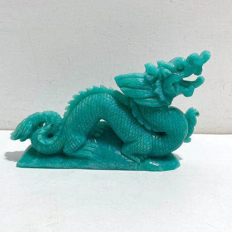 High Quality Amazonite Chinese Dragon Carving -Wholesale Crystals