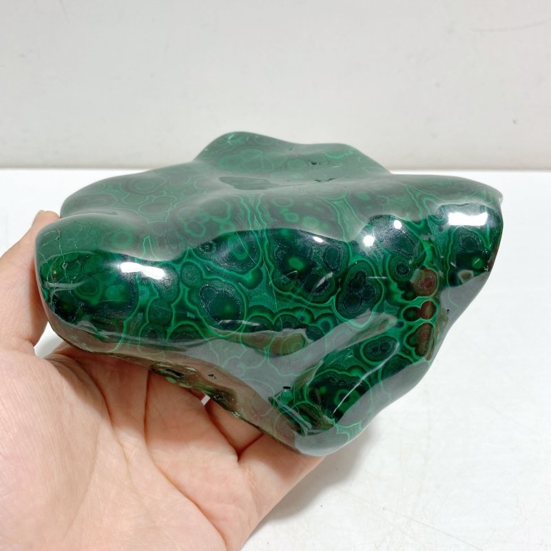 High Quality Beautiful Polished Malachite With Stand -Wholesale Crystals