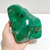 High Quality Beautiful Polished Malachite With Stand -Wholesale Crystals