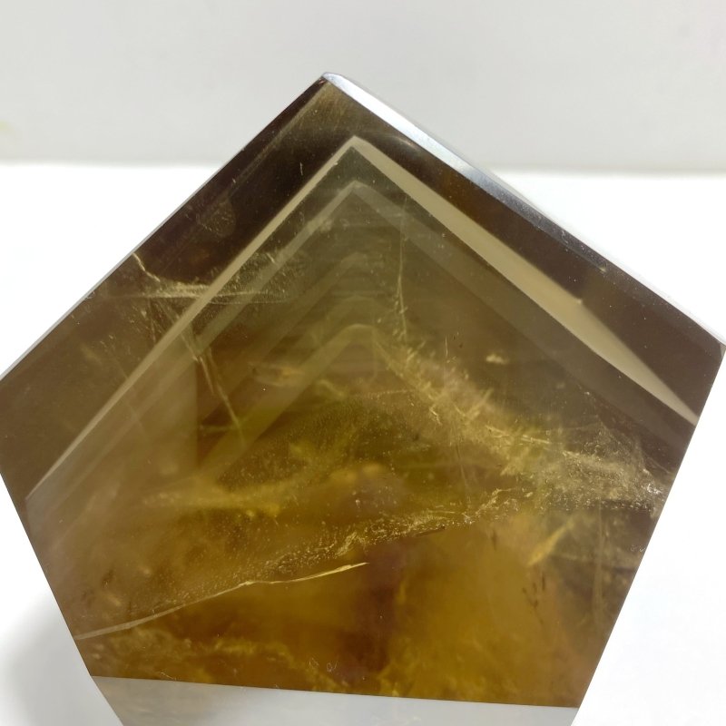 High Quality Large Citrine Mountain Tower Raw Bottom With Stand - Wholesale Crystals