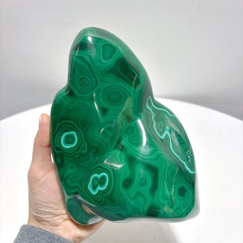 High Quality Large Polished Malachite Free Form - Wholesale Crystals