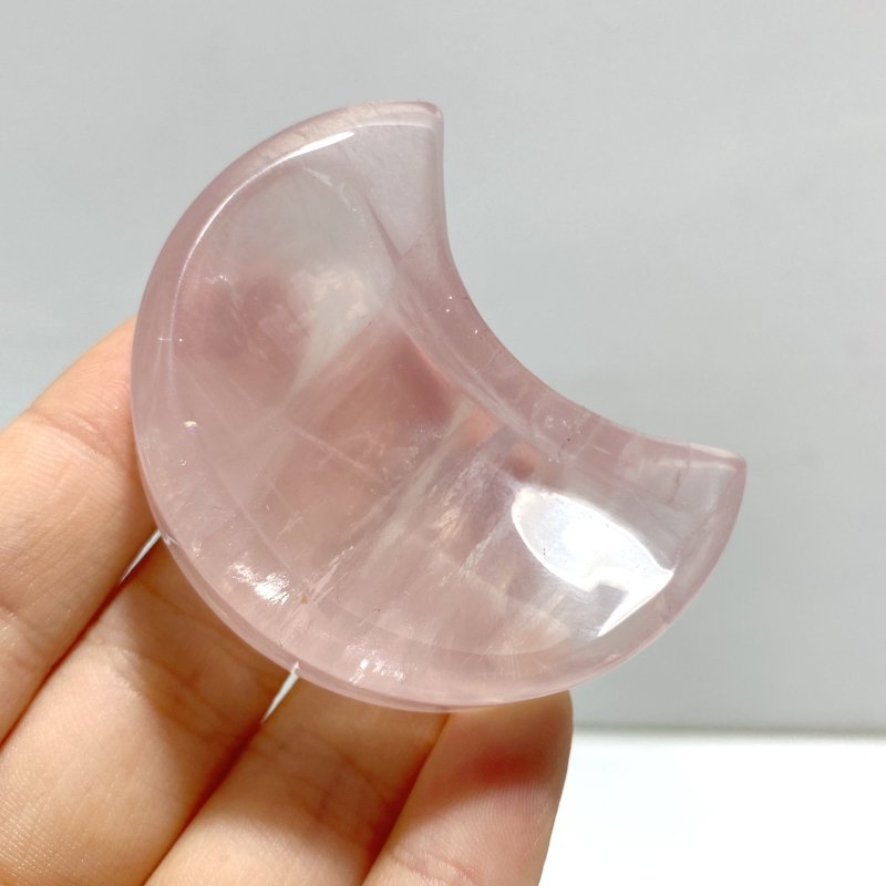 High Quality Rose Quartz Moon Shape Bowl Wholesale - Wholesale Crystals