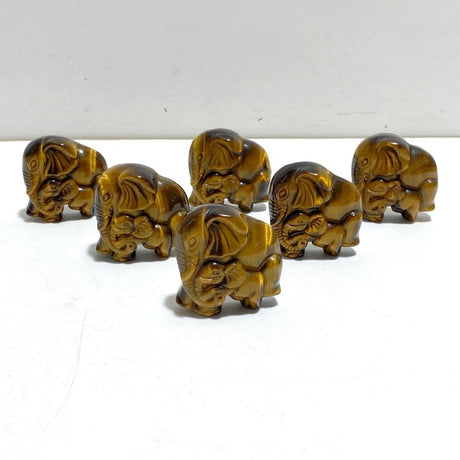 High Quality Tiger Eye Elephant Carving Wholesale - Wholesale Crystals