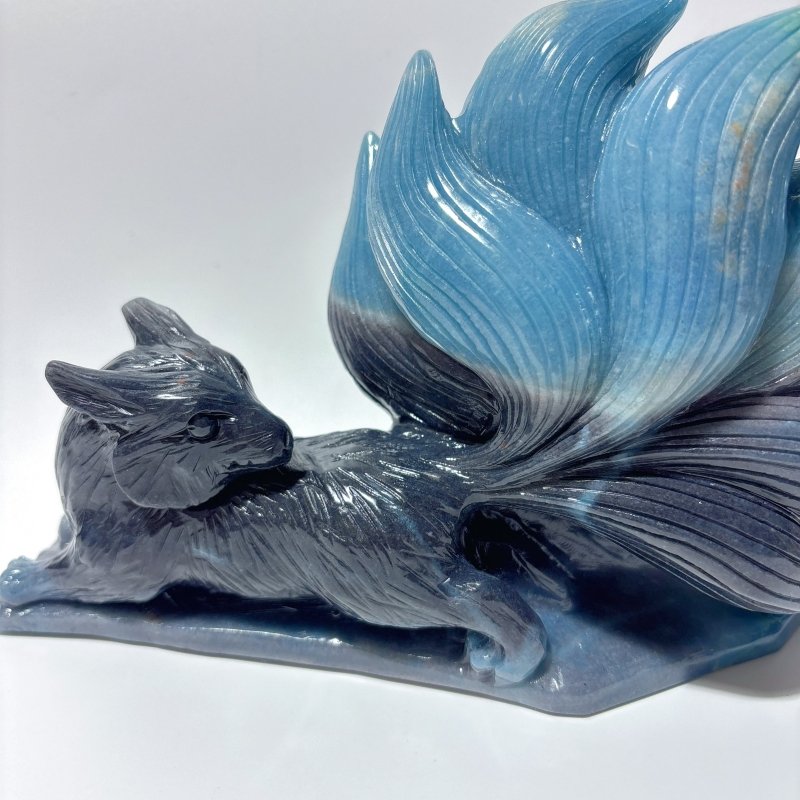 High Qulity Trolleite Large Nine-tailed Fox Carving -Wholesale Crystals