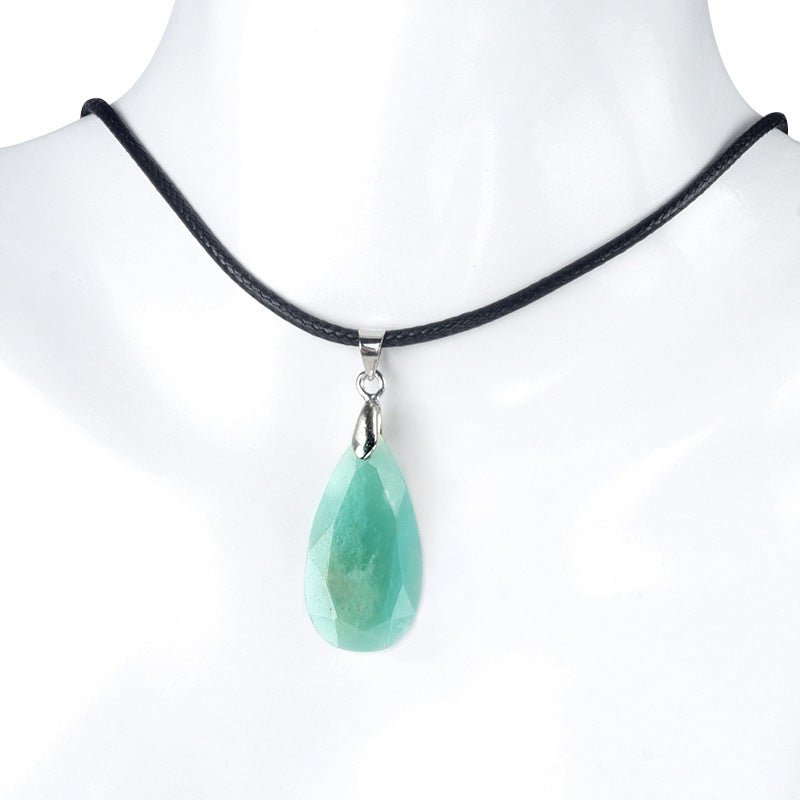 KS1691 - Cut Faceted Diamond Shape Crystal Pendant -Wholesale Crystals