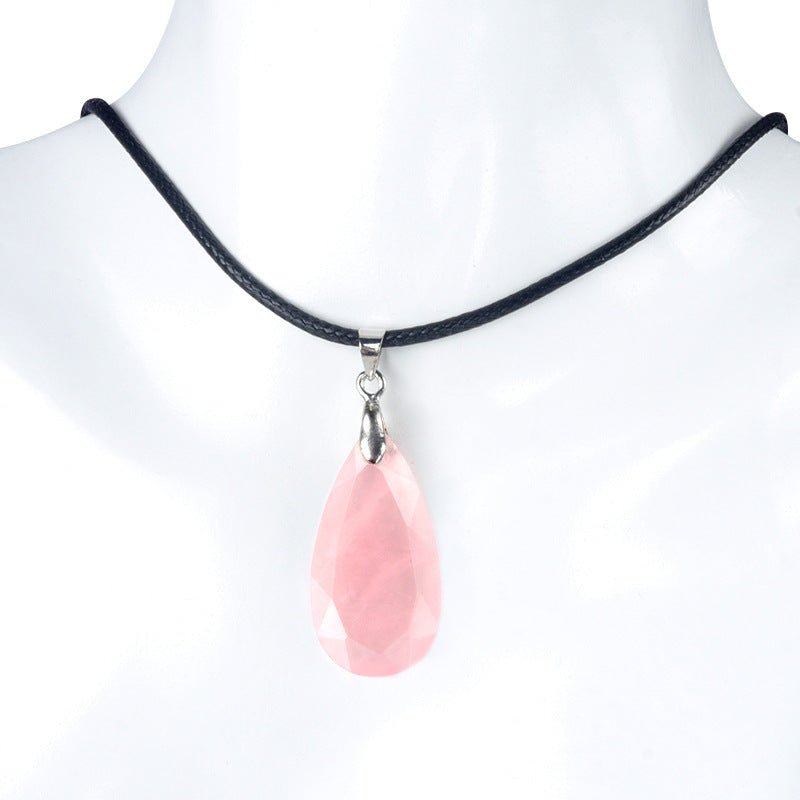 KS1691 - Cut Faceted Diamond Shape Crystal Pendant -Wholesale Crystals