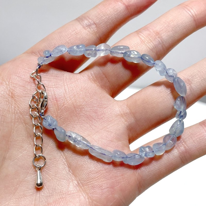 Labradorite Aquamarine Chips Bracelet 0.1 - 0.2in(3 - 5mm) Wholesale - Wholesale Crystals