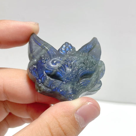 Labradorite Fox Face Carving Wholesale - Wholesale Crystals