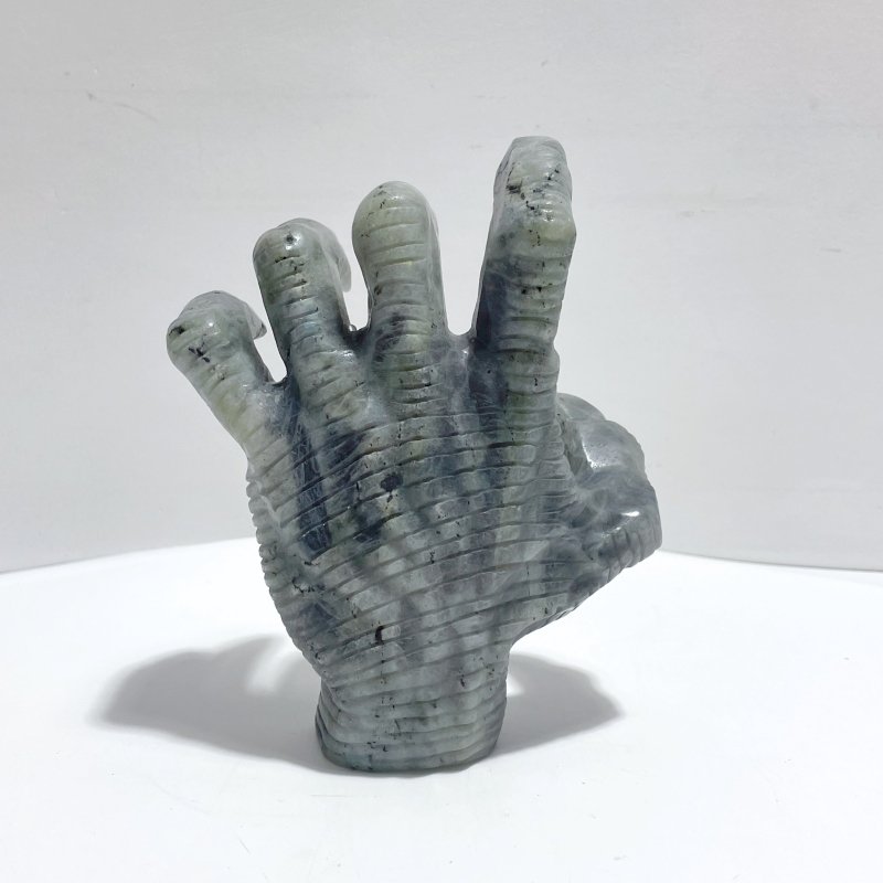 Labradorite Witchcore Demon Hand Carving - Wholesale Crystals