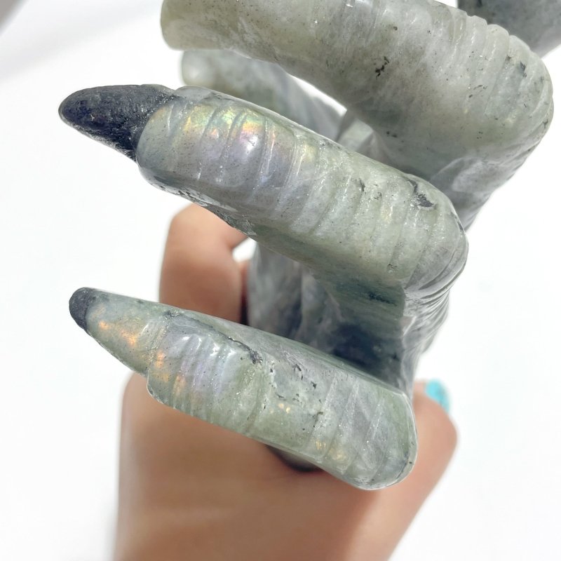 Labradorite Witchcore Demon Hand Carving - Wholesale Crystals