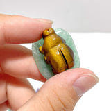 Ladybug On Leaf Mini Carving Wholesale Green Aventurine Chevron Amethyst Tiger Eye - Wholesale Crystals