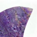 Large Charoite Moon Carving With Stand 16 -Wholesale Crystals